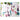 Bullseye Pink/Plum/Grn/Aqua Confetti Fusible 90 COE
