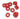 Gemini Taurus II.2 and Taurus 3 Ring Saws Red Gear Grommets (pair)