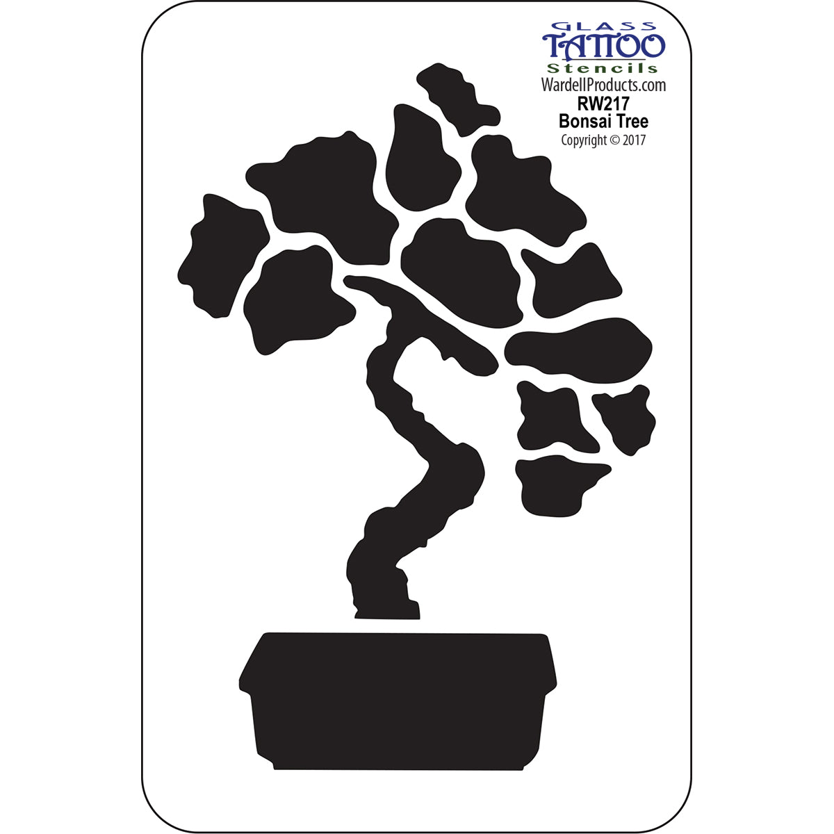 bonsai tree stencil Bonsai Tree Stencil – Glass Crafters