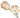 Tulips Bevel Clusters - Peach (2 cluster set) 4"x4"