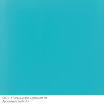 Bullseye Frit, Turquoise Blue - Opalescent (powder) - 4 oz
