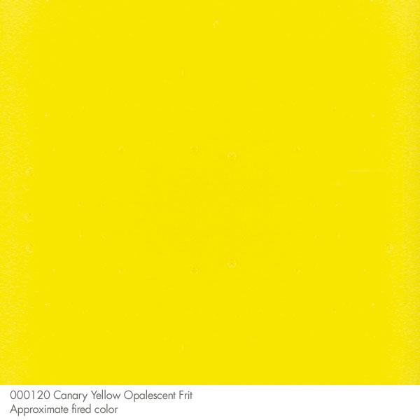 Bullseye Frit, Canary Yellow - Opalescent (powder) - 4 oz