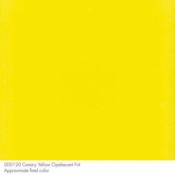 Bullseye Frit, Canary Yellow - Opalescent (powder) - 4 oz