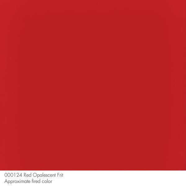 Bullseye Frit, Red - Opalescent (powder) - 4oz