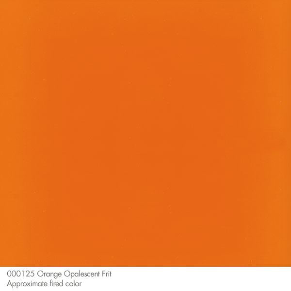 Bullseye Frit, Orange - Opalescent (powder) - 4 oz