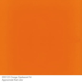 Bullseye Frit, Orange - Opalescent (powder) - 4 oz