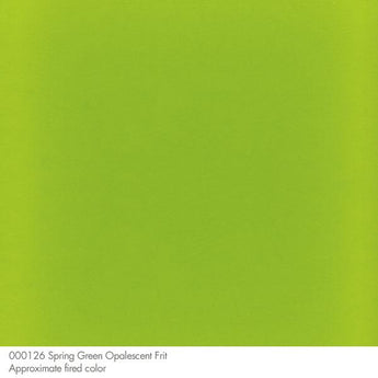 Bullseye Frit, Spring Green - Opalescent (powder) - 4oz
