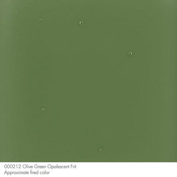 Bullseye Frit, Olive Green - Opalescent (fine) - 4 oz