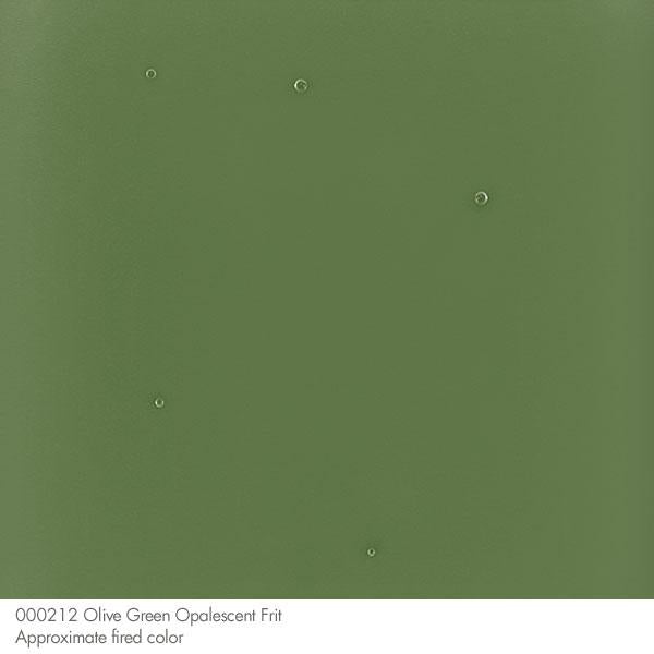 Bullseye Frit, Olive Green - Opalescent (medium) - 4 oz