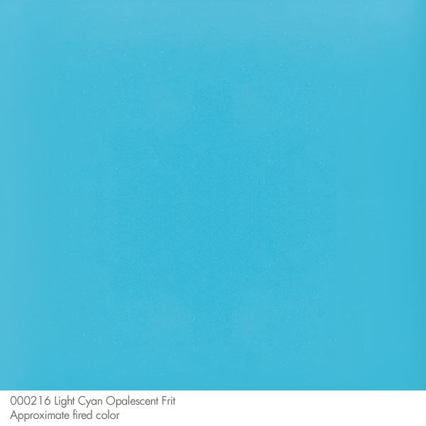 Bullseye Frit, Light Cyan - Opalescent (medium) - 4 oz