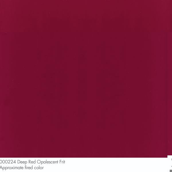 Bullseye Frit, Deep Red - Opalescent (powder) - 4 oz