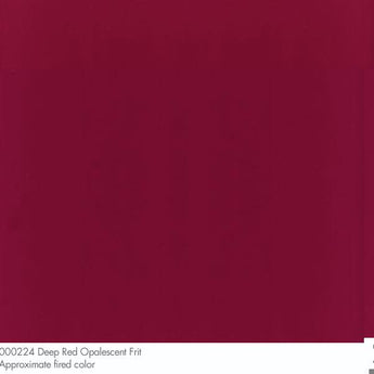 Bullseye Frit, Deep Red - Opalescent (powder) - 4 oz