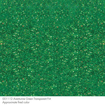 Bullseye Frit, Aventurine Green - Transparent (powder) - 4 oz