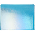 Bullseye Thin Turquoise Transparent Iridescent 90COE