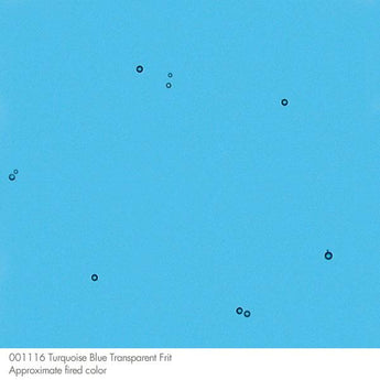 Bullseye Frit, Turquoise Blue - Transparent (powder) - 4 oz