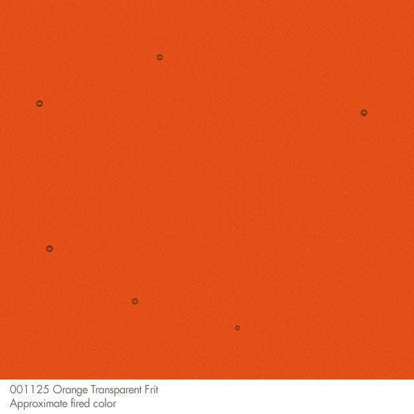 Bullseye Frit, Orange - Transparent (powder) - 4 oz