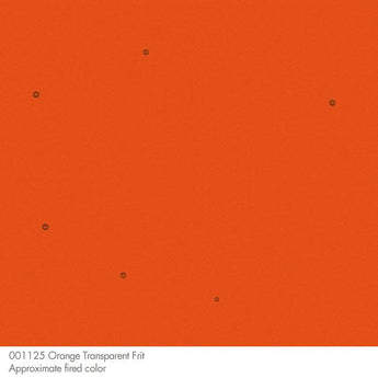 Bullseye Frit, Orange - Transparent (powder) - 4 oz