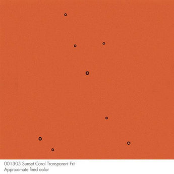Bullseye Frit, Sunset Coral - Transparent (powder) - 4 oz