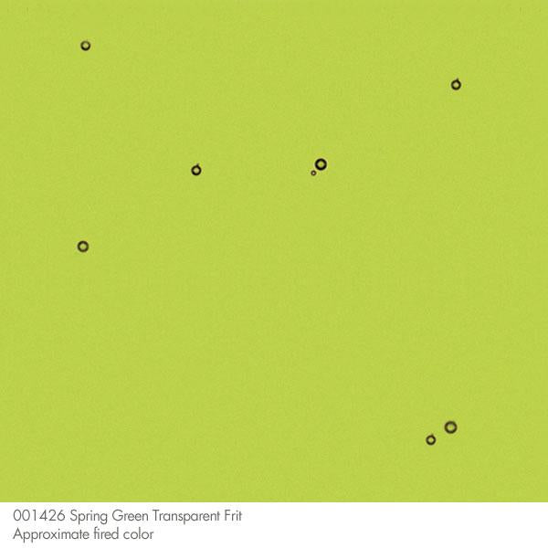 Bullseye Frit, Spring Green - Transparent (powder) - 4 oz