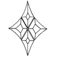 Bevel Cluster, 4-3/4" x 7", 4 pieces