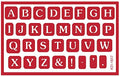 ONO Stencil Set - Alphabet Wedding Font 7/8"