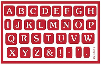 ONO Stencil Set - Alphabet Wedding Font 7/8"