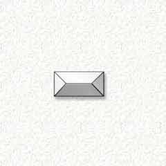 1x2'' Rectangle Bevel