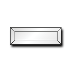 2x6'' Rectangle Bevel
