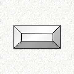 1-1/2x3'' Rectangle Bevel