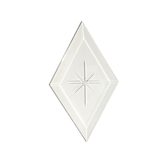 3x5'' Diamond Bevel with Star