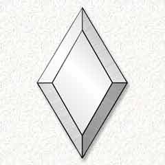 3x5'' Diamond Bevel