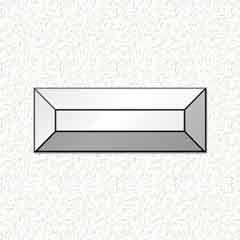 1-1/2x4'' Rectangle Bevel
