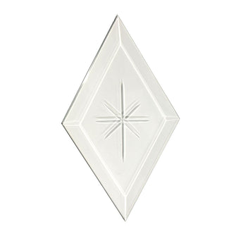 4x7'' Diamond Bevel with Star Engraved