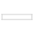 1-1/2" X 7" Rectangle Bevel