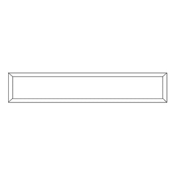 1-1/2" X 7" Rectangle Bevel