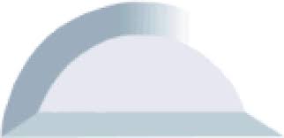 3" Half Circle Bevel
