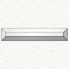 1-1/2x10'' Rectangle Bevel