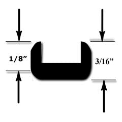 1/8'' U Round Lead - 4ft.