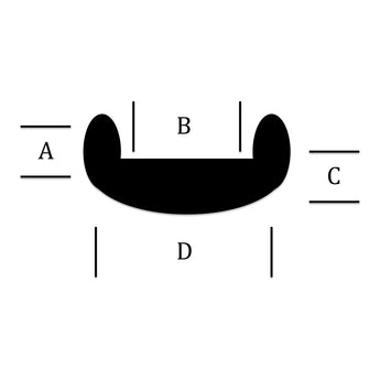 3/16" U Round Lead - 6 ft