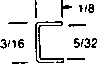 1/8'' U Flat Brass Came 6ft.