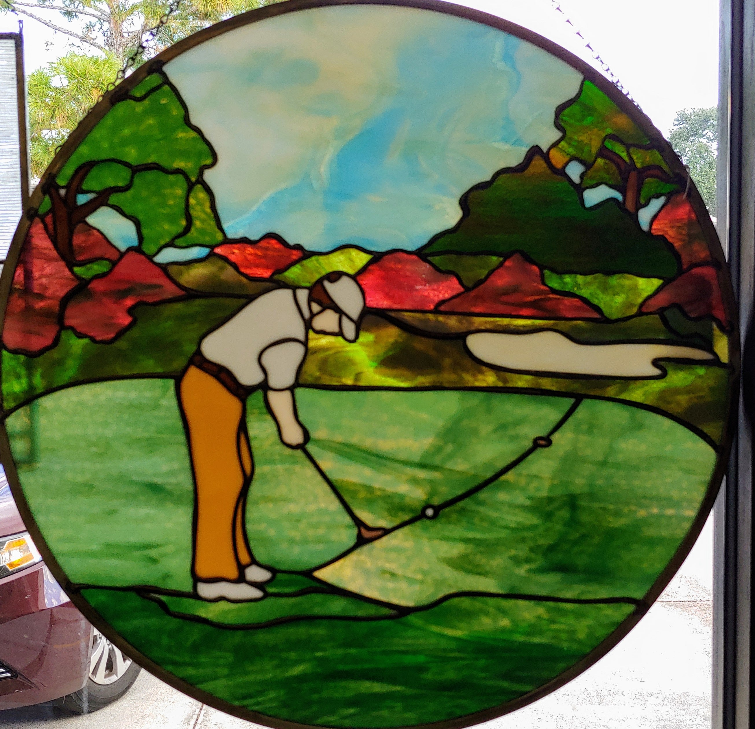 22'' Diameter Golf Panel – Glass Crafters