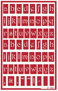ONO Stencil Set - Lowercase Alphabet 5/8"
