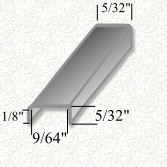 1/8'' U Flat Zinc - 4 ft.