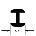 1/4'' H Round Lead - 4 ft.