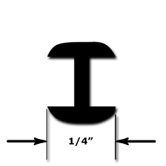 1/4'' H Round Lead - 4 ft.
