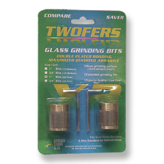 1'' Fine 220 Grit TWOFERS 2 bit set