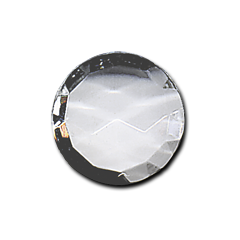 Jewel 25mm Round Faceted - Clear