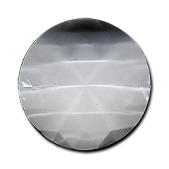 Jewel 35mm Round Faceted - Clear