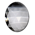 Jewel 40mmx30mm Faceted Oval - Clear