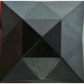 Jewel 25mm Square Faceted - Black
